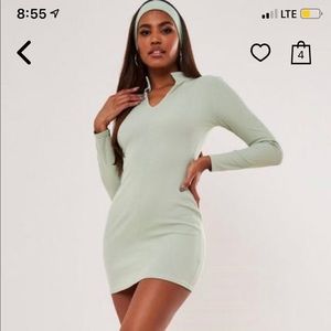 Missguided ribbed dress